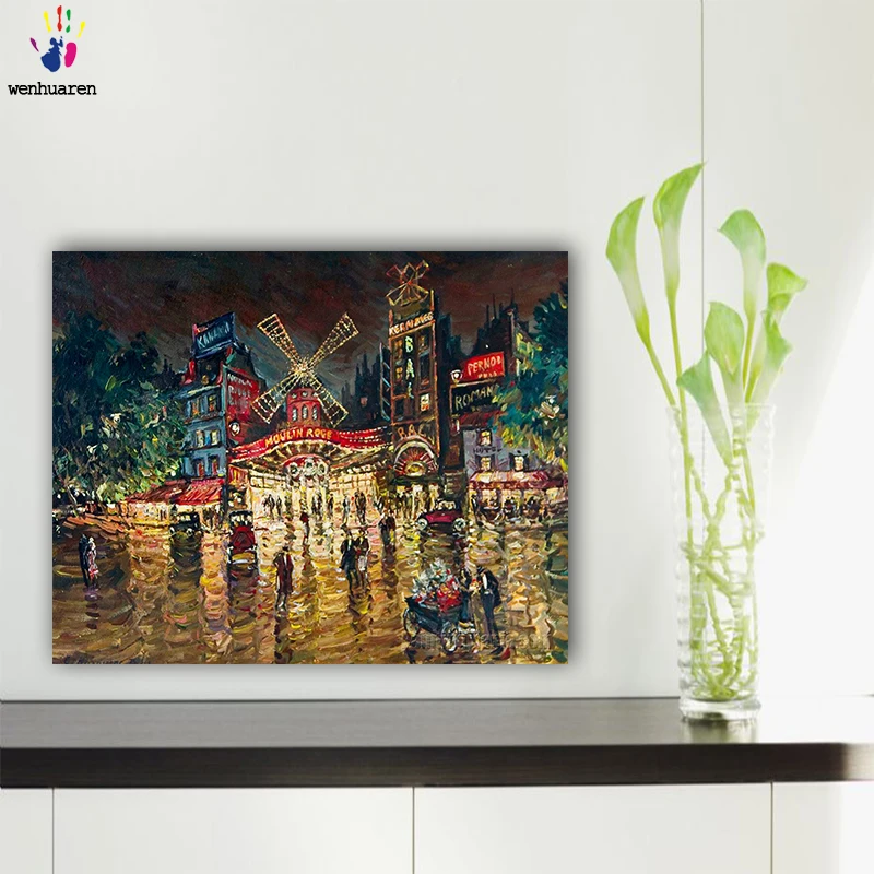 DIY картинки для раскраски по номерам с цветами красивые пейзажи живопись