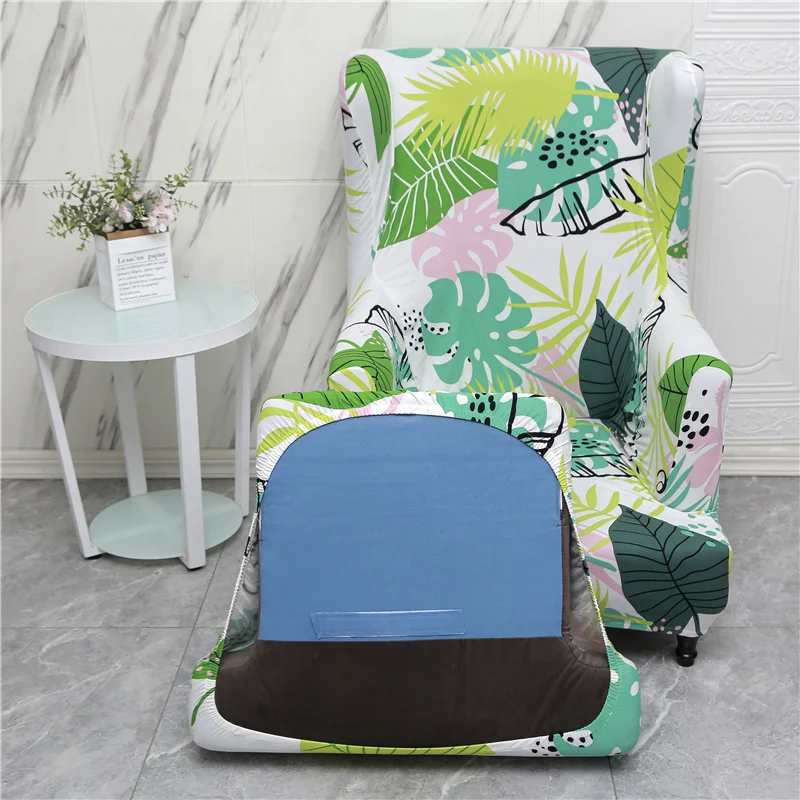 Разделение Стиль крыло эластичные чехлы на кресла из спандекса с цветочным