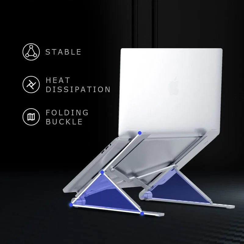 MICCGIN Laptop Cooling Stand Adjustable Foldable Aluminum Desktop Notebook Holder Desk For 7-15 inch Macbook Pro Air | Автомобили и