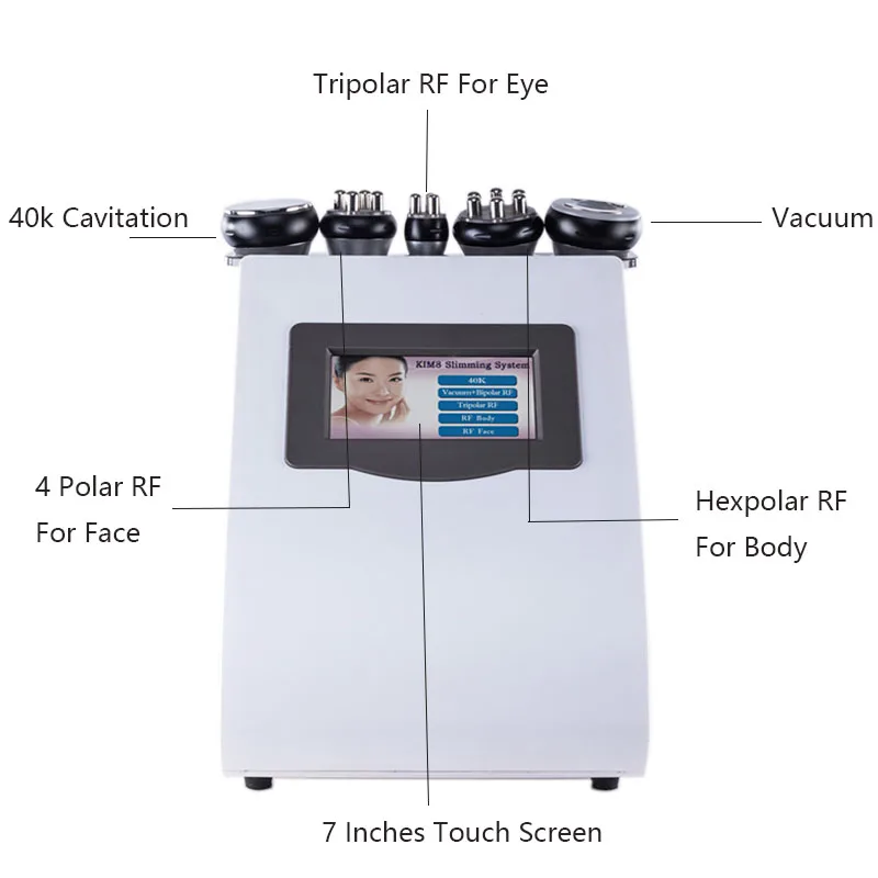 Ультразвуковой аппарат для удаления жира Lipo кавитационный РЧ-лазер 40K 5 в 1 |
