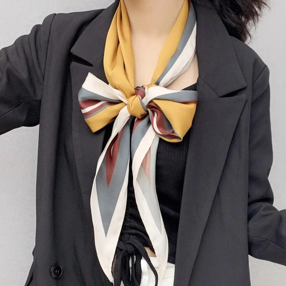 

Новый Шелковый шарф из Южной Кореи, многократно меняющийся большой шелковый шарф с бриллиантами, шелковый шарф с острым бриллиантовым прин...