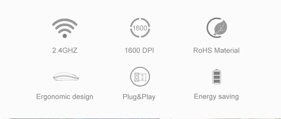 Rocketek USB беспроводная мышь 2,4G 1600 dpi 3 кнопки эргономичная Для imac pro macbook ноутбук ПК оптическая мини мышь Бесшумная
