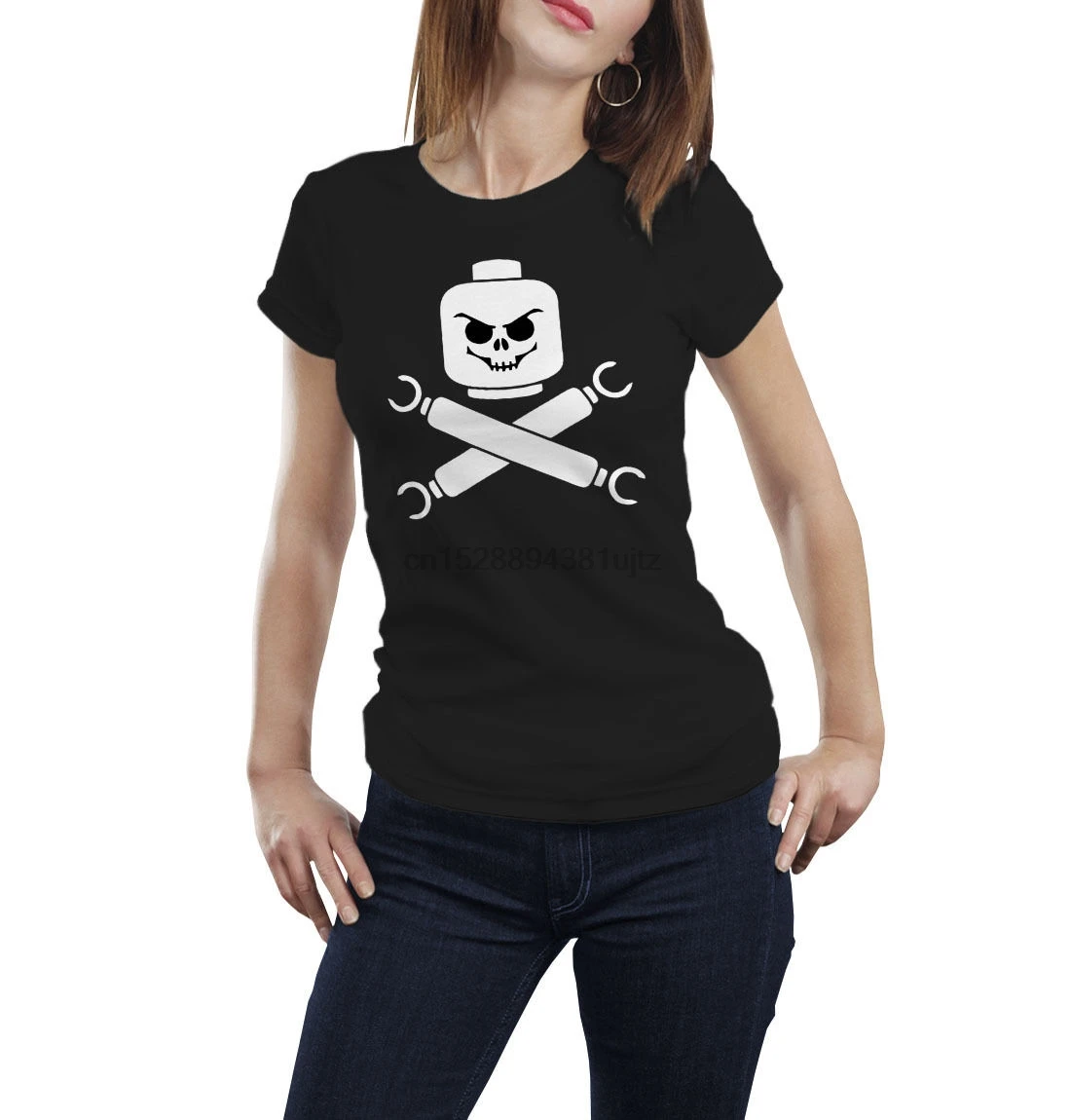 Lego tshirt lego pirate skull and crossbones Cool Casual pride t shirt men Unisex New Fashion free shipping tops ajax(1)| |