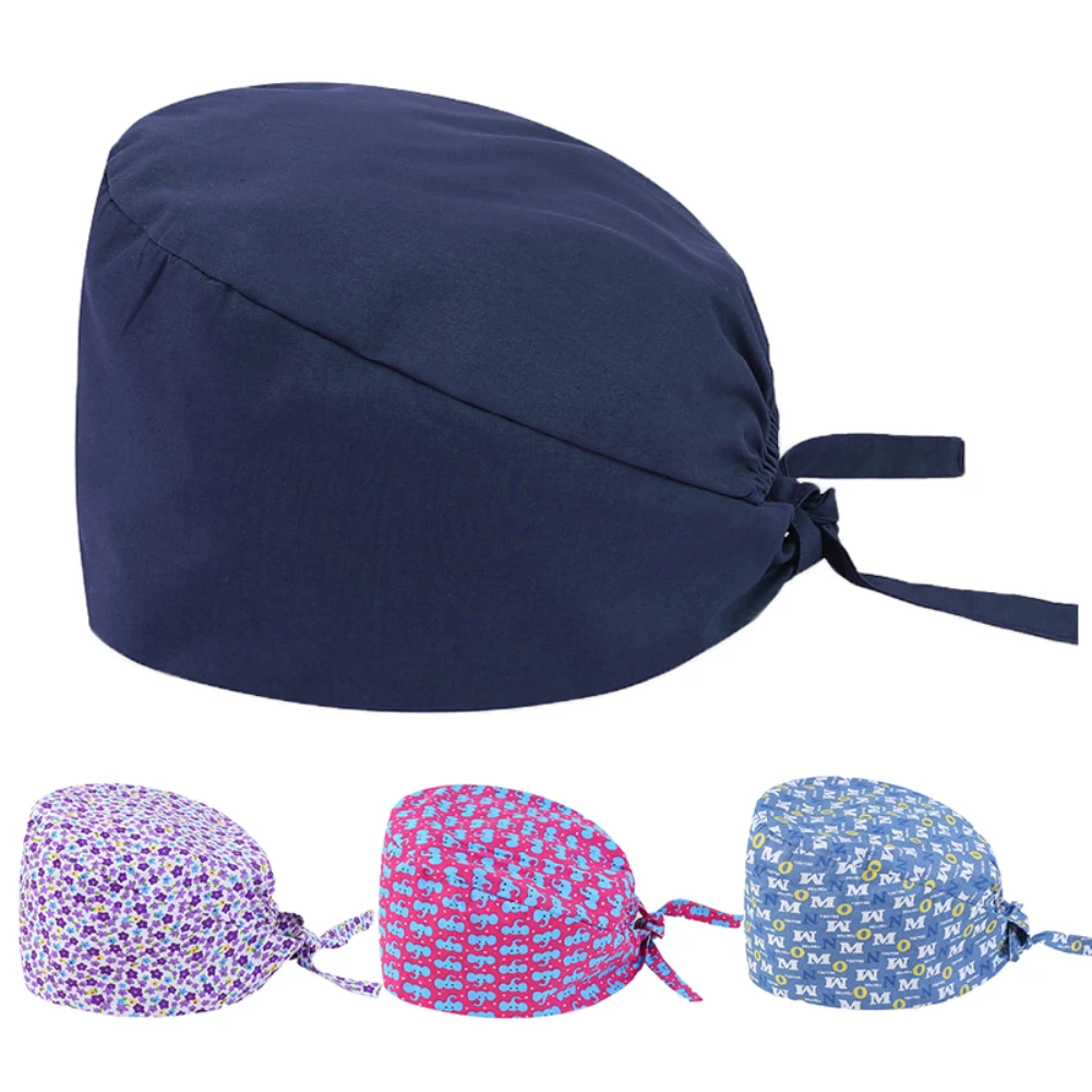 Цветочный принт буквы защита от пыли главный хирург скраб ресторанная фабрика