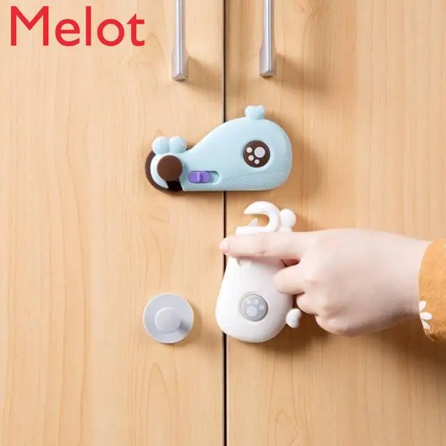 

Cabinet Door Whale Child Safety Lock Multifunctional Baby Anti-Clamp Hand Baby Protection Supplies Drawer Safety Buckle