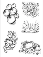 water droplets clear stamp or stamp for diy scrapbookingcard makingkids fun decoration supplies a423