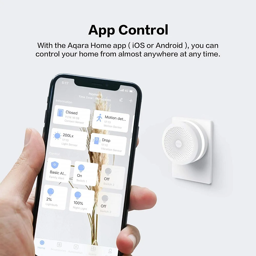 Беспроводной хаб Xiaomi Smart Aqara Hub M1S Gateway 3 ZigBee3.0 Wi Fi дистанционное управление