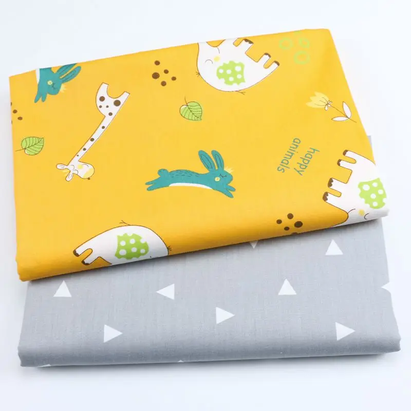 Жираф Щенок слон хлопок саржа ткань пэчворк ручная работа Сделай Сам шитье