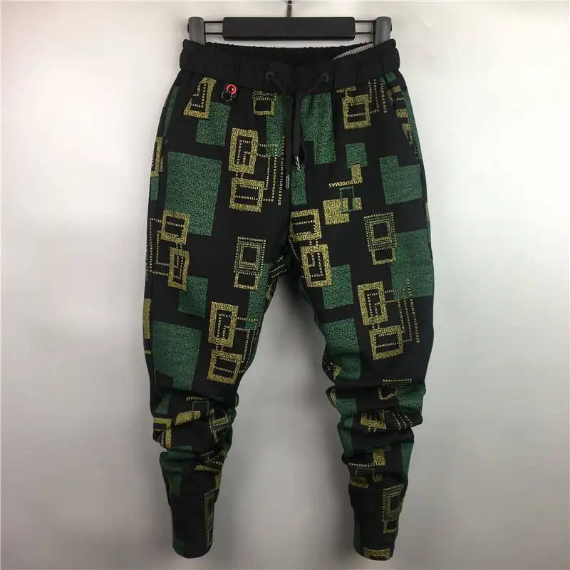 Idopy мужские хип хоп Дамские Брюки с кулиской эластичной талией принтом узорные