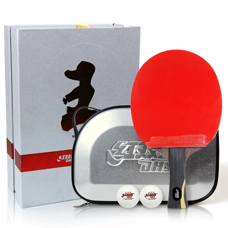 DHS Hurricane King Wang Liqin Hurricane 3 Fast break Loop Table Tennis Racket set ping pong bat