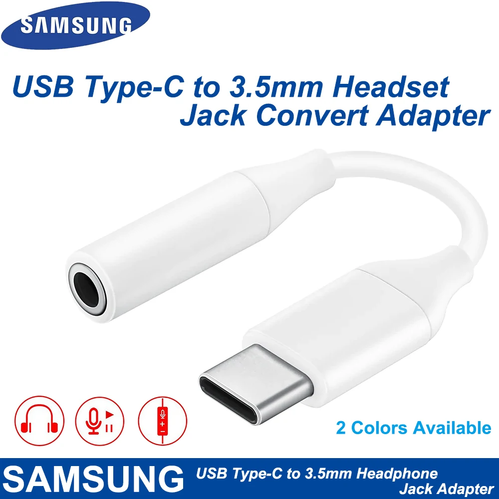 100% Samsung USB Type C папа до 3 5 мм наушники AUX аудио кабель адаптер конвертер для Galaxy A60 A6S