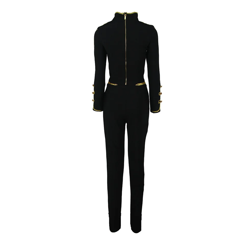 New Autumn And Winter Ladies Club Bandage Suit Black White Fringed Shirt And Pants 2 Pieces Two-Piece Club Party Suit