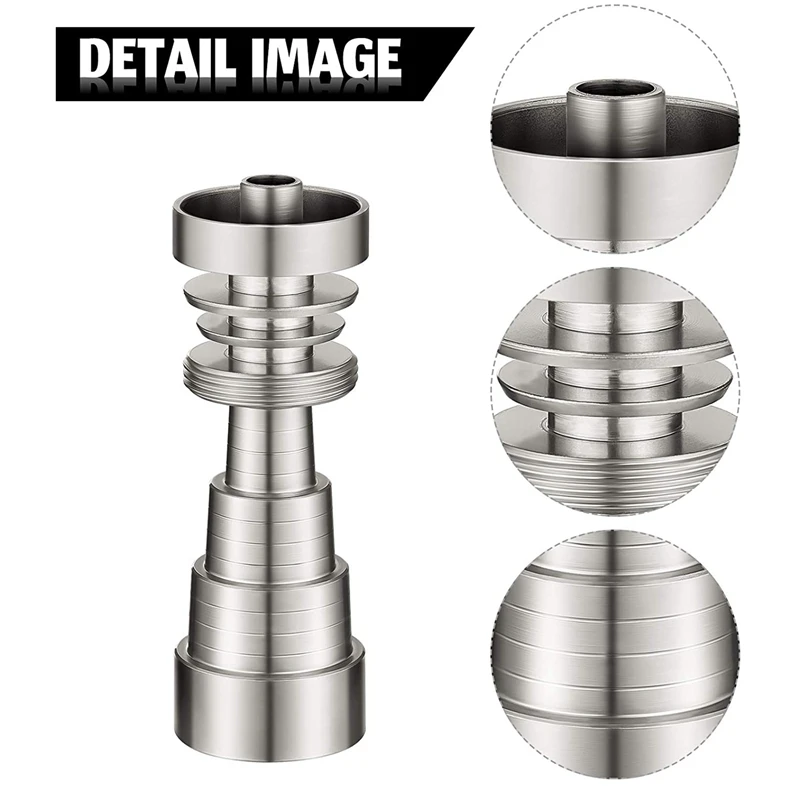 2 Pieces Titanium Wax Tool Stainless Steel Cap Universal 6 in 1 Metal Waterproof Rustproof Carving | Инструменты