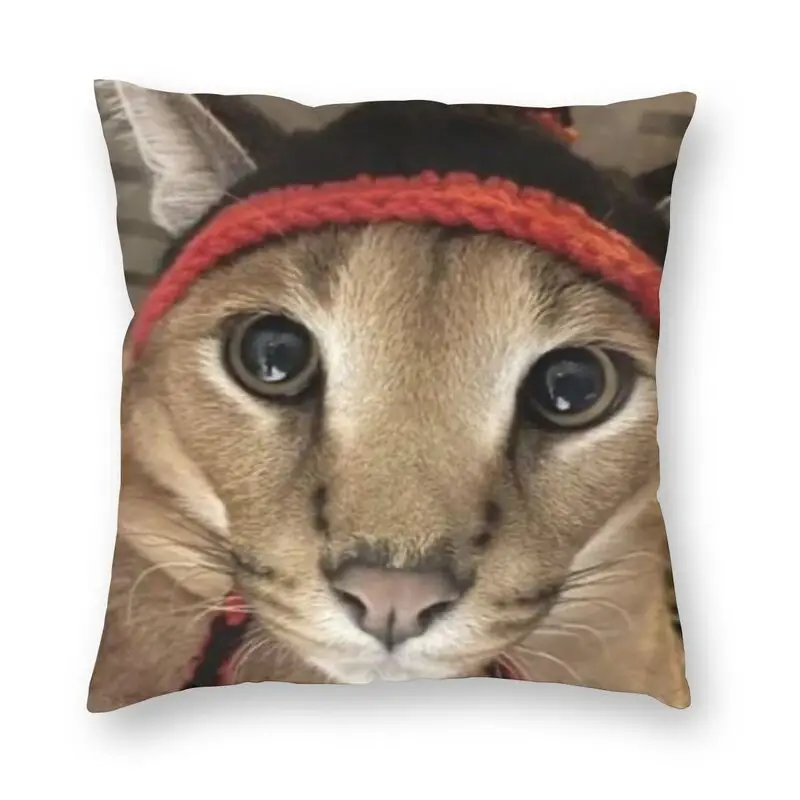 

Nordic Zabloing Throw Pillow Cover Home Decor Custom Big Floppa Cat Meme Sofa Cover Cushion Cover Pillowcover for Living Room