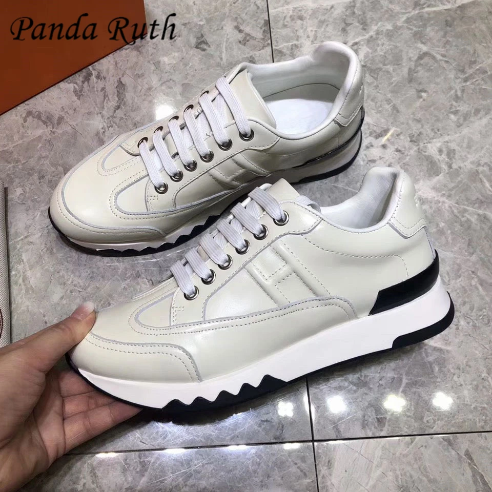 Panda Ruth/Новинка 2019 года женские модные дышащие кроссовки из натуральной кожи на