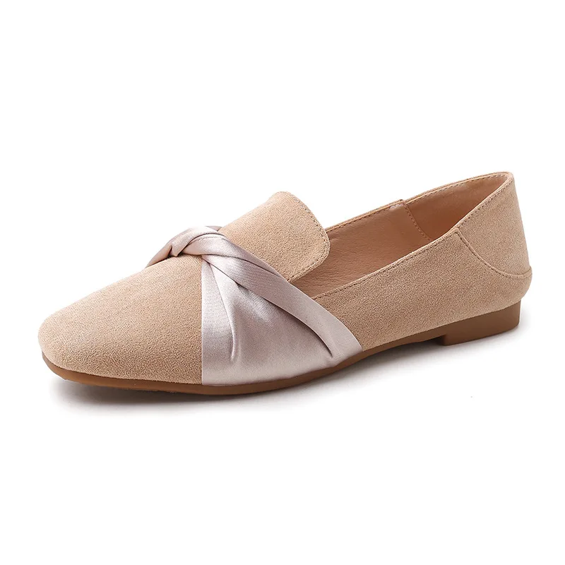 

Large Size Suede Women Shoes Slip On Loafers Comfortable Moccasins Lady Flats Shallow Single Shoes Autumn Low Heel Zapatos Mujer