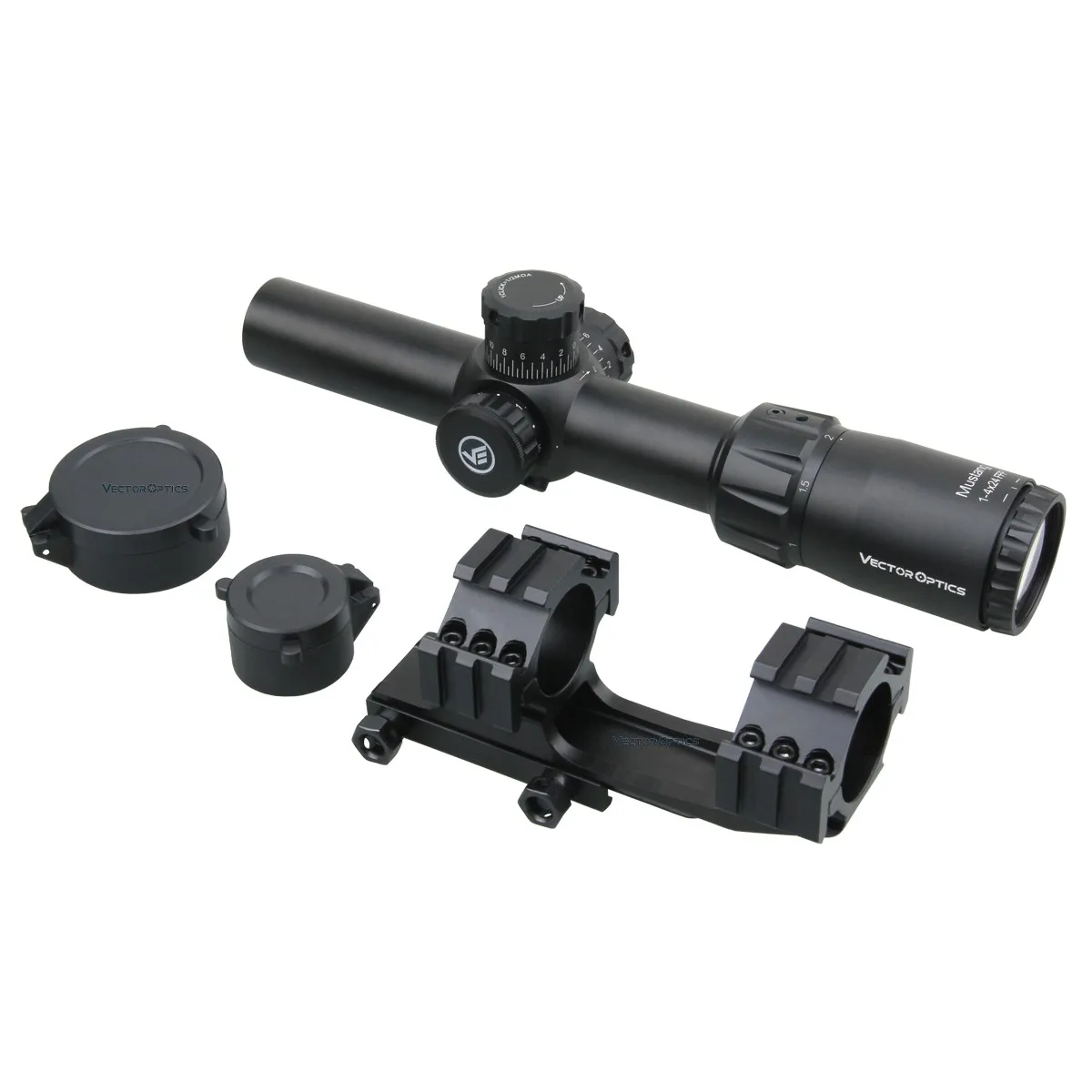 Оптический прицел Vector Optics Mustang 1-4x24FFP оптический с прозрачным изображением и