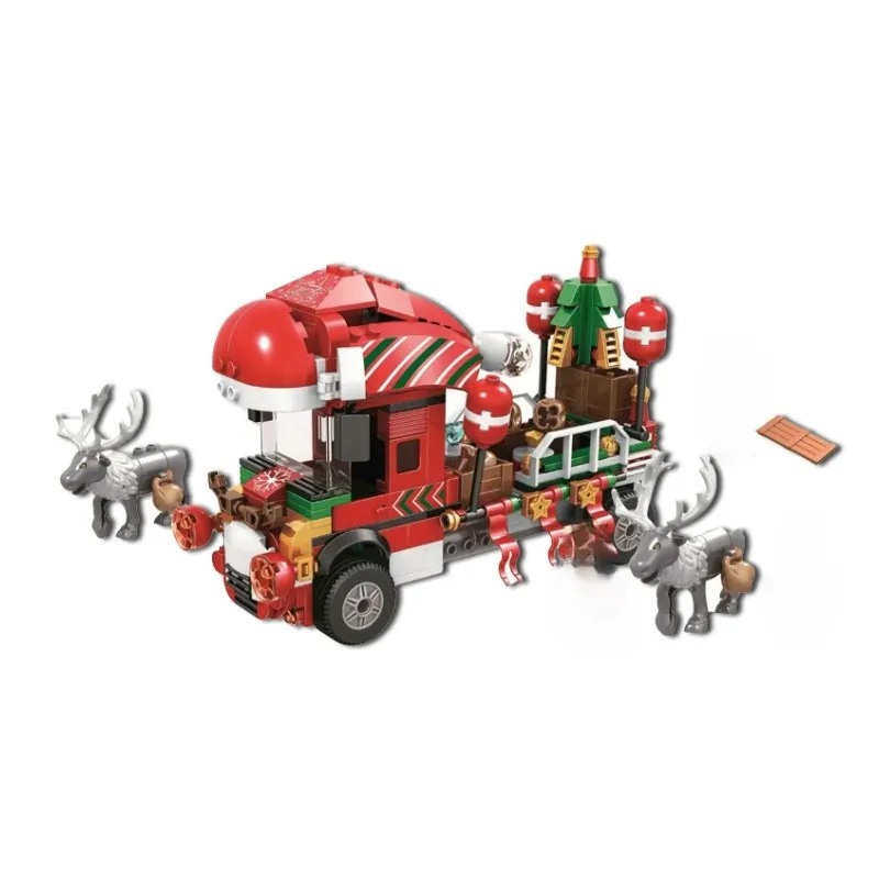 

Bela 11093 492pcs Friends City Christmas House Santa Claus Snow For Friends Building Blocks Model Toys Birthday Gifts