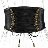 luxury brand feminine charm belt metallic buckle statement belt ladies fashion elastic fringed obi obi dress belt
