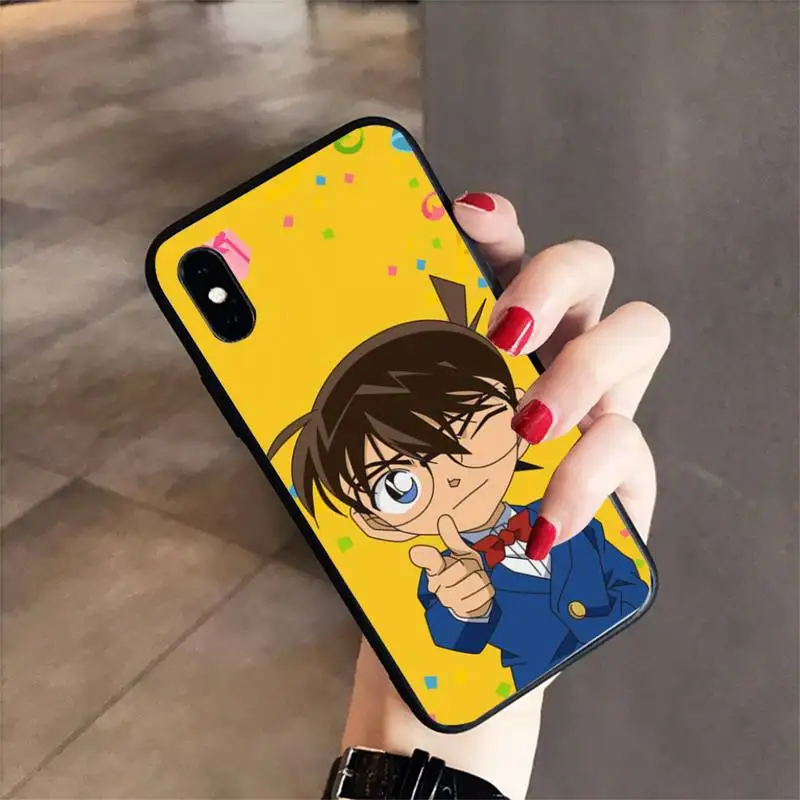 

Babaite Detective Conan Black Cell Phone Case for samsunga30 s 40 s8 20 huaweinova7pro 8x honor 10i redminote8pro