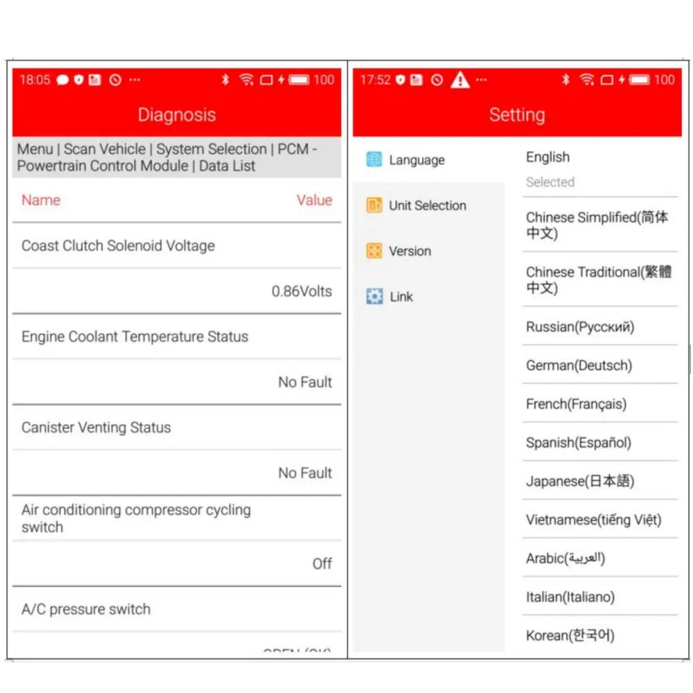 UCANDAS VDM2 полная система V5.2 Bluetooth/Wifi OBD2 VDM II для Android VDM 2 OBDII сканер кода обновление бесплатно