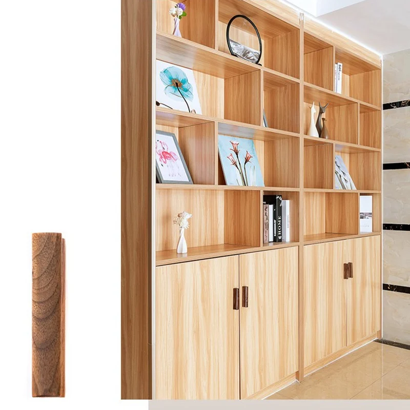 

High-end Home Deurklink Houten Keukenkast Knop Handvat Vintage Lade Garderobe Kast Deurklink-1Pack