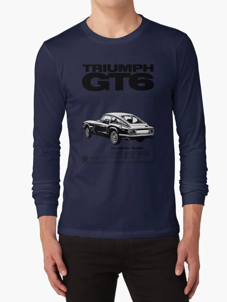 Gt6 100% хлопок футболка с длинным рукавом спортивный автомобиль классические