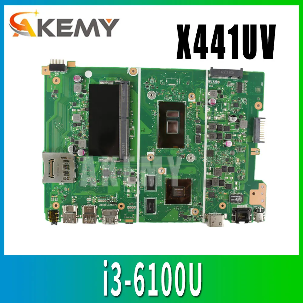 X441UV материнская плата для ноутбука ASUS X441U REV2.1 i3 6100U графический процессор GT920MX с 4