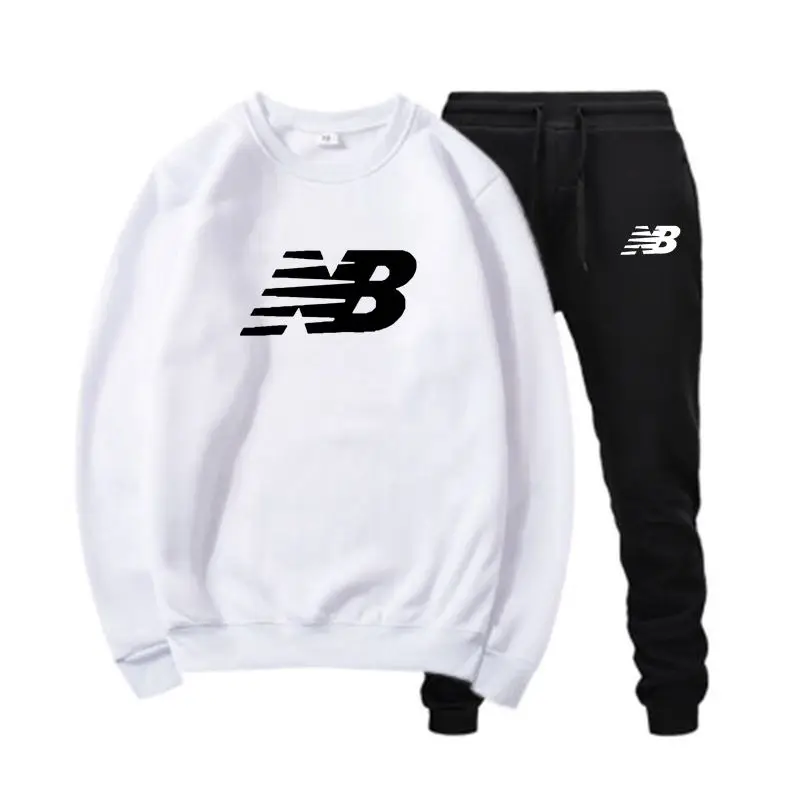 

new brand tracksuit 2021 fashion hoodies for Men Sportswear two-piece sets of thick hooded wool + Pants sports suit for men