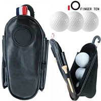 new mini portable golf ball bag belt leather waist pouch storage container holder pouch bags clip golfer gift drop shipping