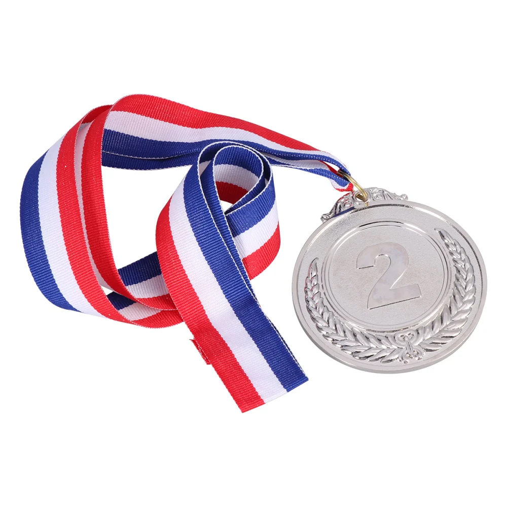 

4 Pcs Creative Award Medals Wheat Ears Number Pattern Universal Metal Medals with Lanyard for Sports Worker Competition (Gold)