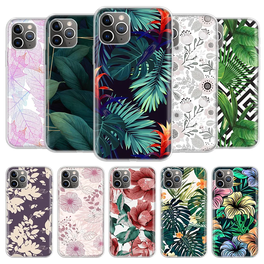 

Artistic colored flowers Cover Phone Case For iPhone 13 12 11 Pro 7 6 X 8 6S Plus XS MAX + XR Mini SE 5S Coque Shell Capa Fundas