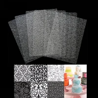 clay texture mat designer diy clay jewelry flower vein accessorie tools 6 different pattern