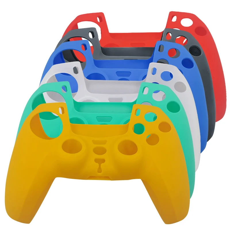 

AOLION Anti-slip Black For S-ony Play station 5 protective silicone case PS5 skin cover silicone covers for PS5 controller