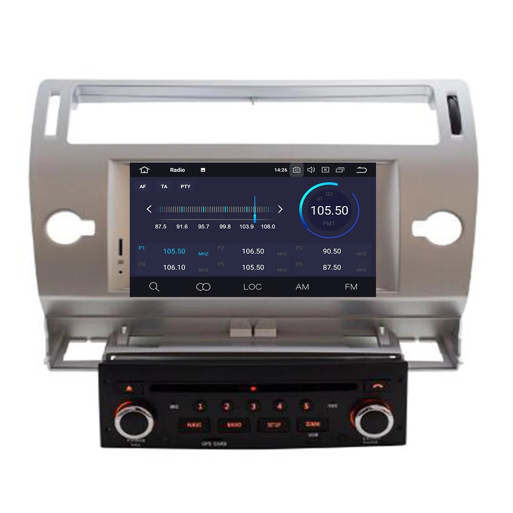 Android 10 автомобильный dvd плеер GPS ГЛОНАСС Navi для Citroen C4 C Triomphe Quatre 2005 2006 2007 2008 2009 радио