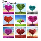 Ever Moment Алмазная картина Стразы в форме сердца дерево полное квадратное украшение Алмазная вышивка ASF2064