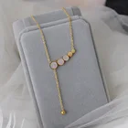 Женское Ожерелье из нержавеющей стали, 18k