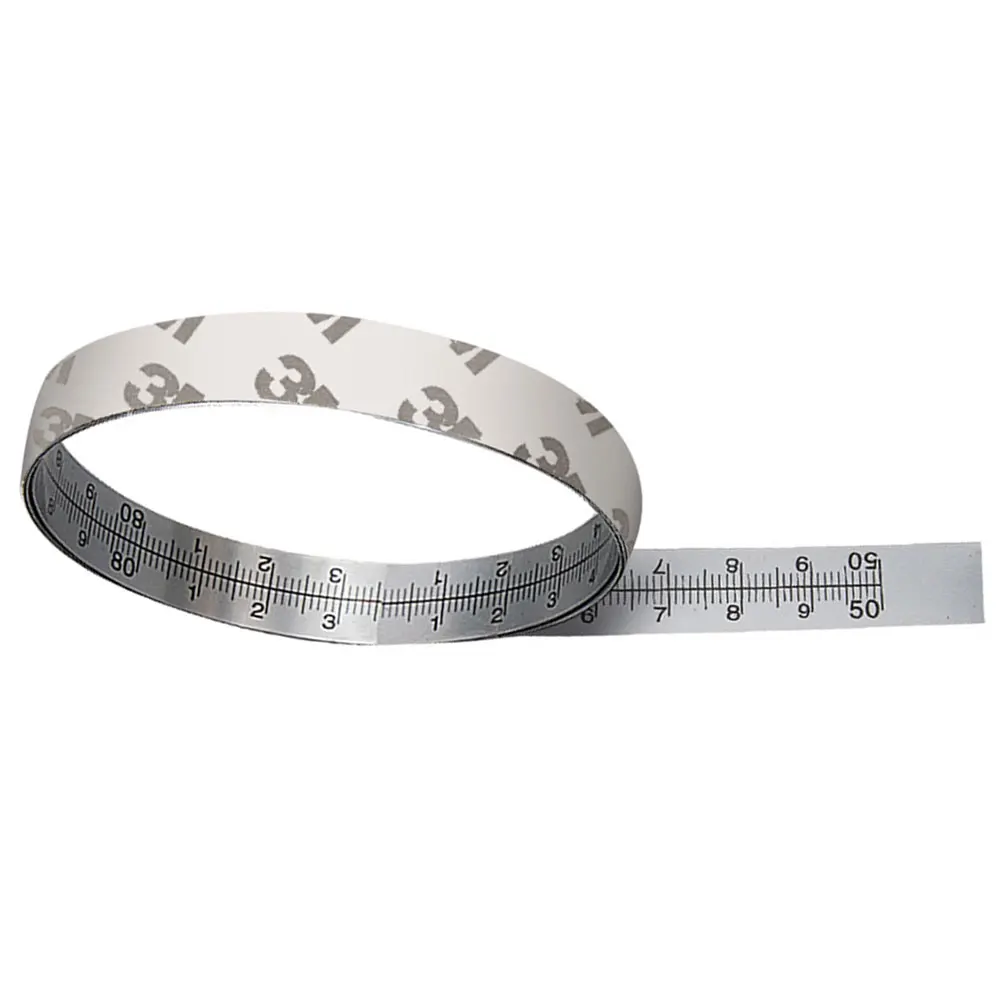 

Bidirectional Miter Track Tape Measure Self Adhesive Steel Ruler Metric Measuring Tape For T-Track Table Saw Woodworking
