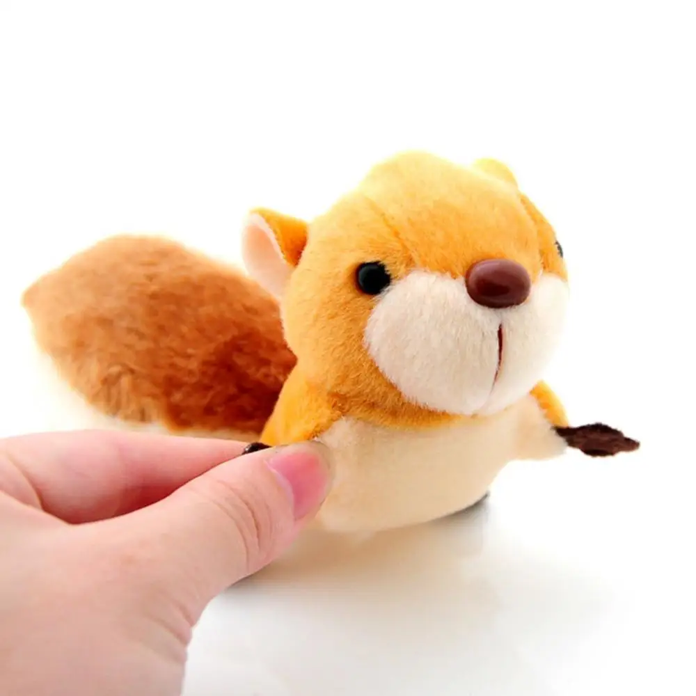 

2021 Lovely Plush Squirrel Stuffed Doll Toy Key Chain Phone Bag Pendant Hanging Decor Animal Keychains