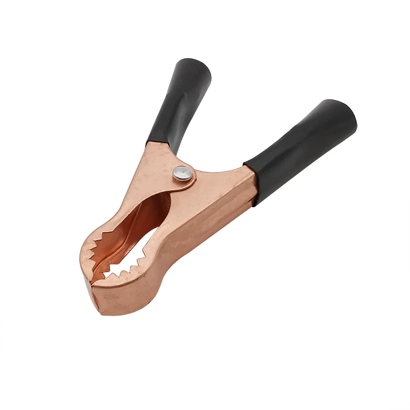 Зажимы крокодилы с изолированным крокодиловым зажимом красного и черного цвета