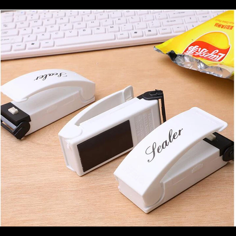 Plastic Heat Sealer Portable Mini Sealing Machine Package Bag Manual for Snack Bags Kitchen Accessories | Дом и сад