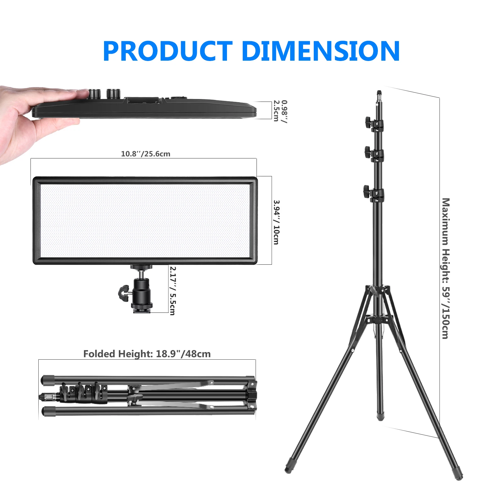 Neewer 2-Pack 2 4G T120 Светодиодная лампа для видеосъемки фонасветильник с светильник