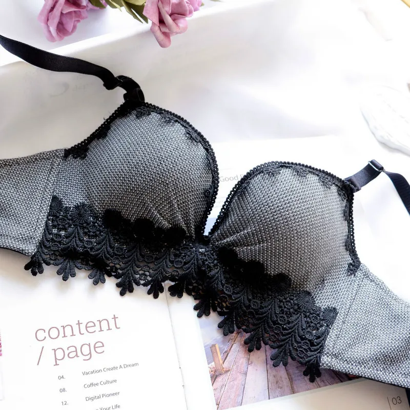 

Biiggxx Japanese Lolita girl lace underwear bra set soft and comfortable underwear high Fox push gather sexy cute