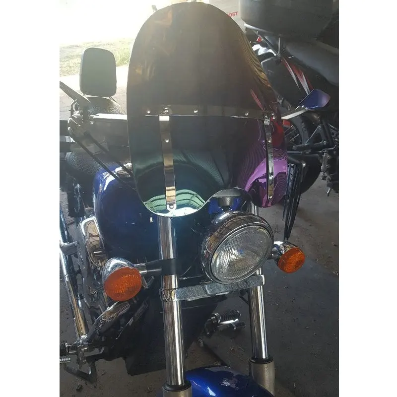 18 Inch Iridium Ветровой экран для Honda VT1300 VT1800 VT 1300 1800 S C C1 CX CXA Fury 7/" или 1" Руль Ручки экран лобовое стекло - Цвет: 18 Inch Iridium