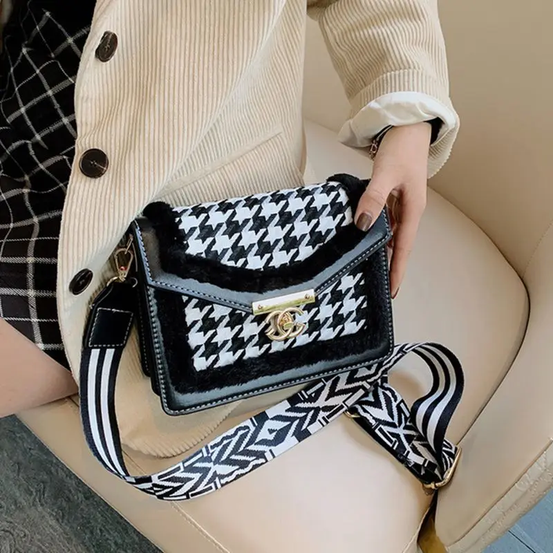 Известная женская брендовая дизайнерская Новая модная клетчатая сумка через