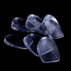 Силиконовый гелевый протектор для ухода за ногами унисекс, увеличивающий рост на стелька под пятку, подъемные вставки, эластичная подушка для обуви, супинатор