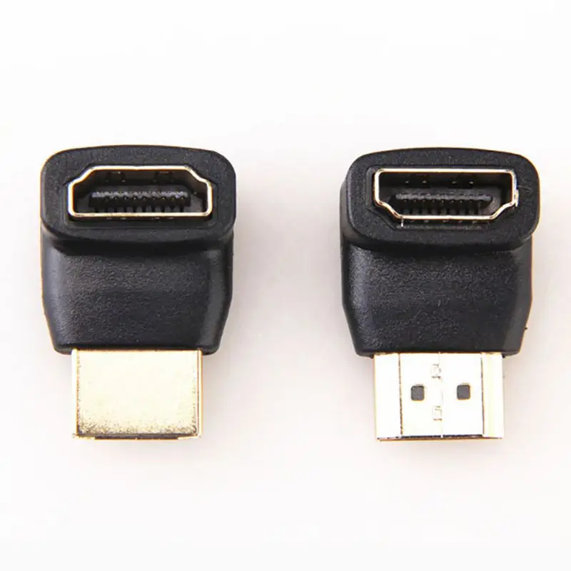 HDMI адаптер штекер-Женский переходник коннектор 90 градусов левый/правый угол и 270