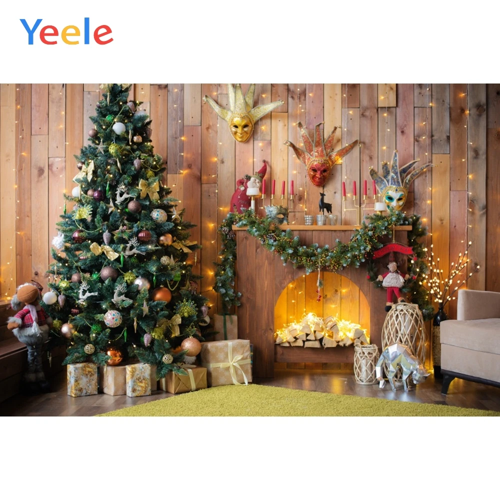 

Yeele Christmas Party Backdrop Photocall Carpet Fireplace Photo Props Decor Photography Backgrounds Photo Backdrops For Photos