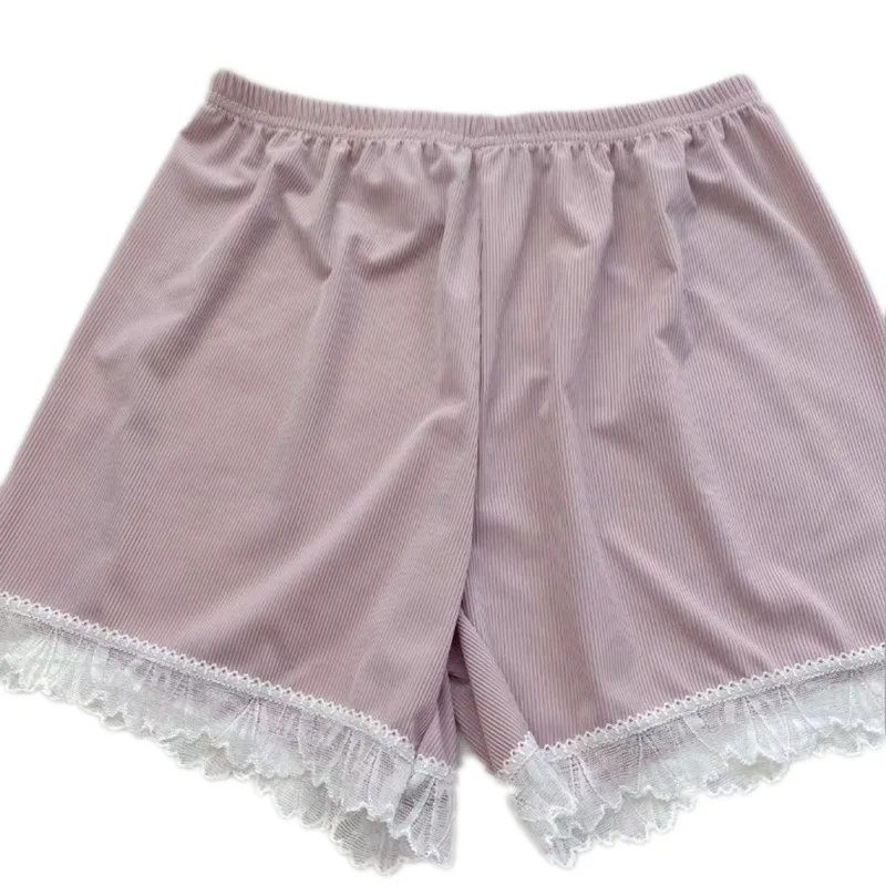 

Outerwear Girl Ice Silk Lace Slacks Thin Thread Summer Under Panty Large Size