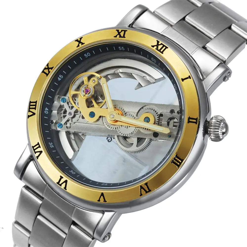 Победитель Бизнес Золотой мост Мужские автоматические механические часы